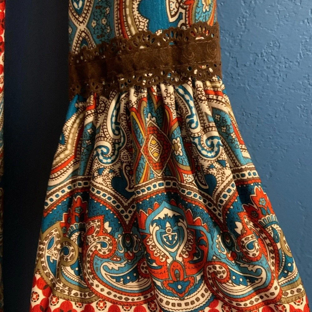 Fancy Nancy Bohemian Western Dress Women’s Medium Long Sleeved - Picture 4 of 11